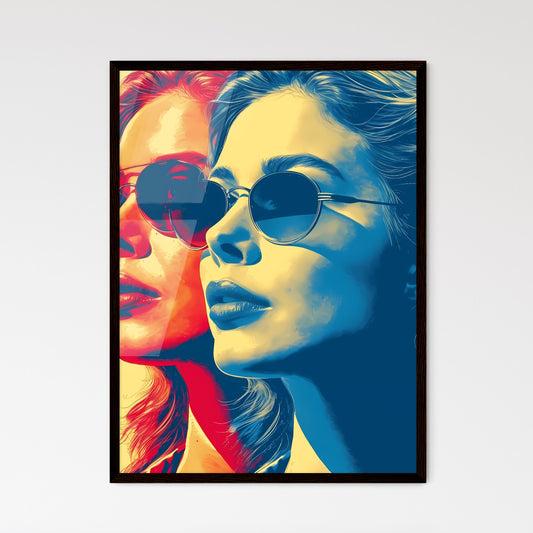 Cute pastel kawaii PSYCHO - Art print of a w - Framed Art Print