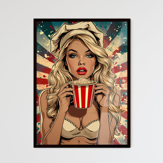 A super morbidly obese immobile woman chef - - Framed Art Print