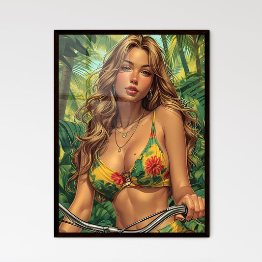 Absolutely gorgeous trashy redneck woman - A - Framed Art Print