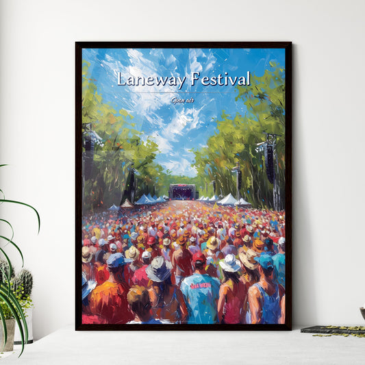 Laneway Festival - Art print of a large crowd of people at a concert Default Title