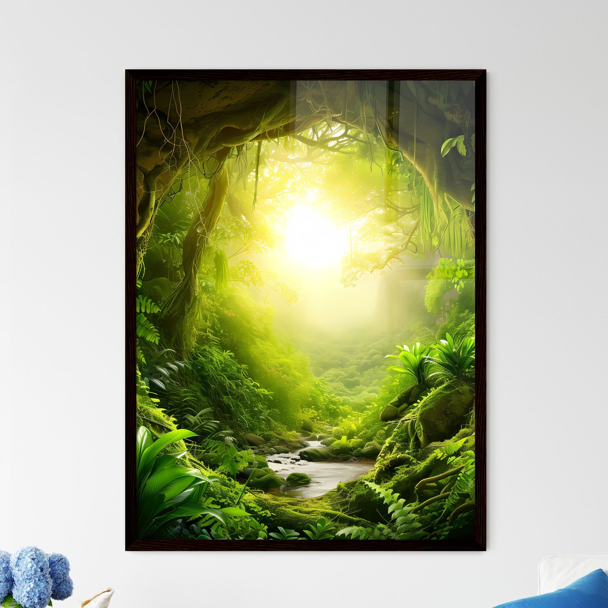 Ground level - Framed Art Print