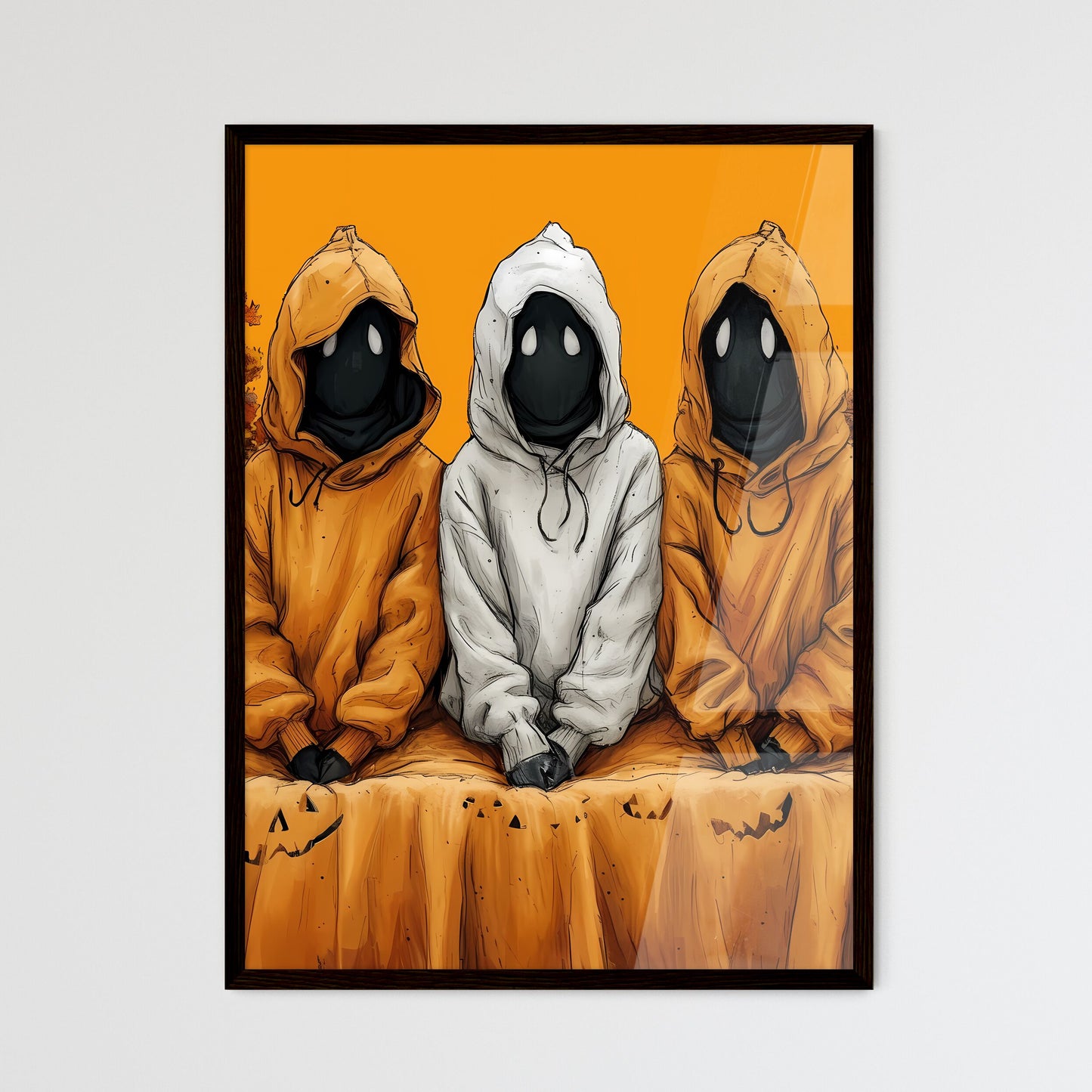 Kids wearing Halloween costumes  Wall Art