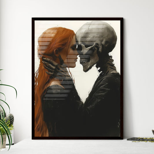 A skeleton slow dances  Wall Art