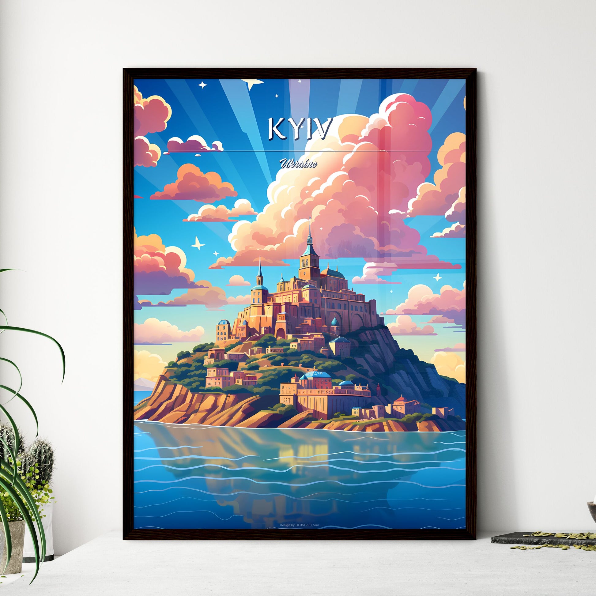 Kyiv, Ukraine - Art print of a hole in a tree Framed Art