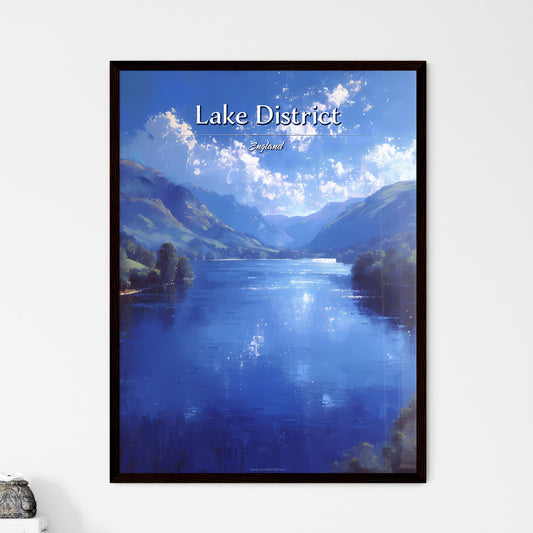 Lake District, England - Art print of a cartoon of a woman sitting Default Title
