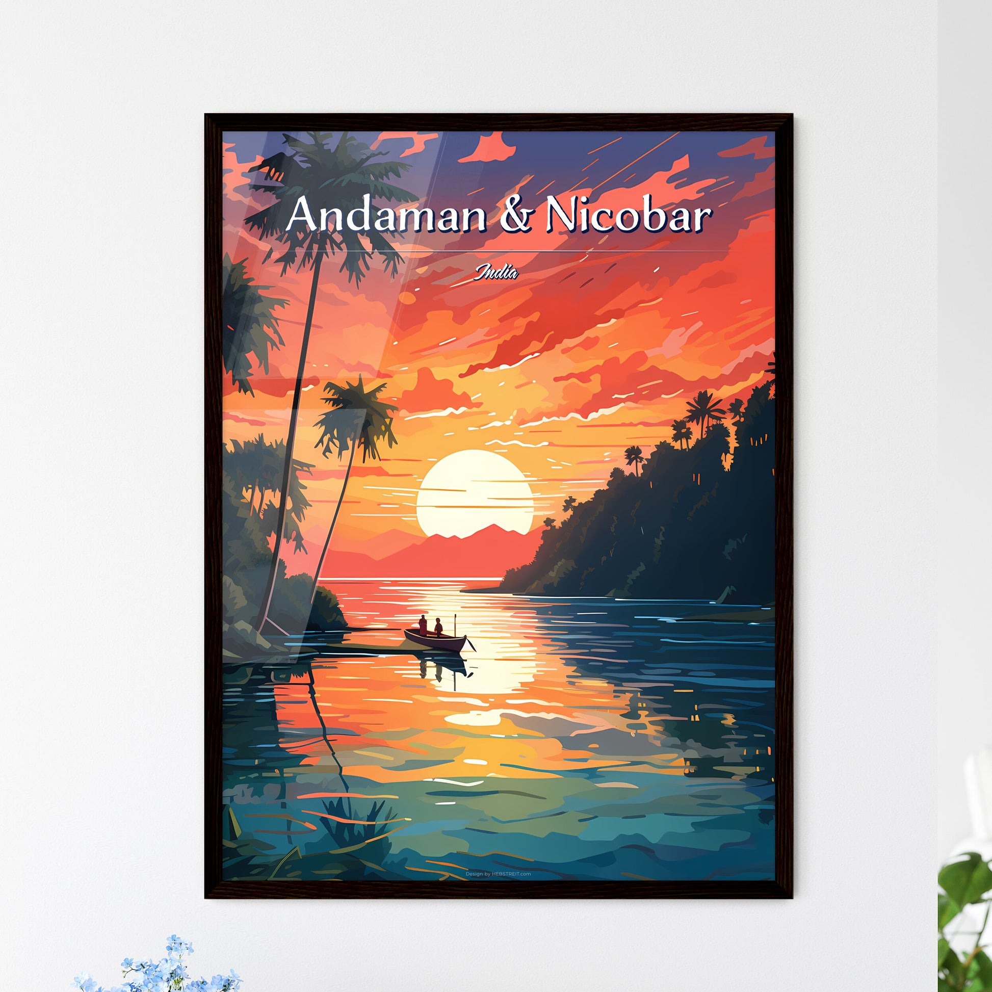 The Andaman & Nicobar Islands - Framed Art Print
