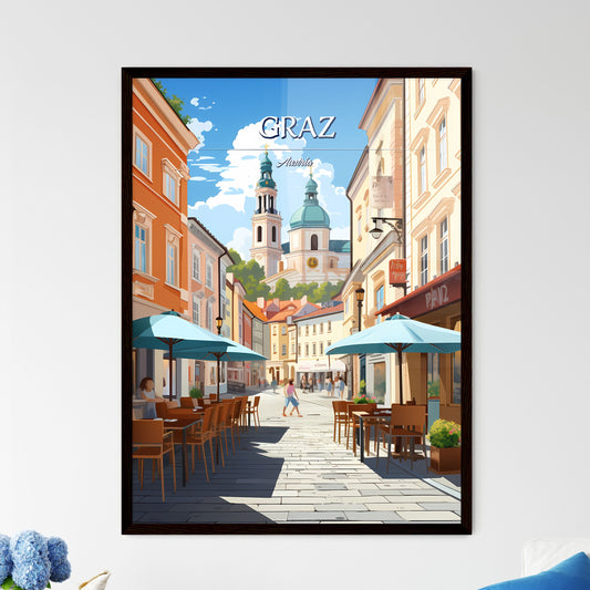 Graz, Austria - Art print of Lake Bled on an island in a body of water Framed Art
