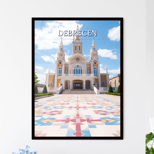 Debrecen, Hungary - Art print of a woman sitting on a bed Framed Art