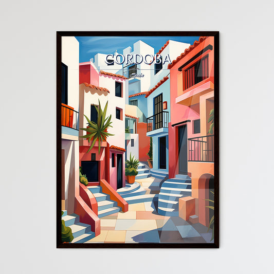 Cordoba, Spain - Art print of a group of circular objects Framed Art