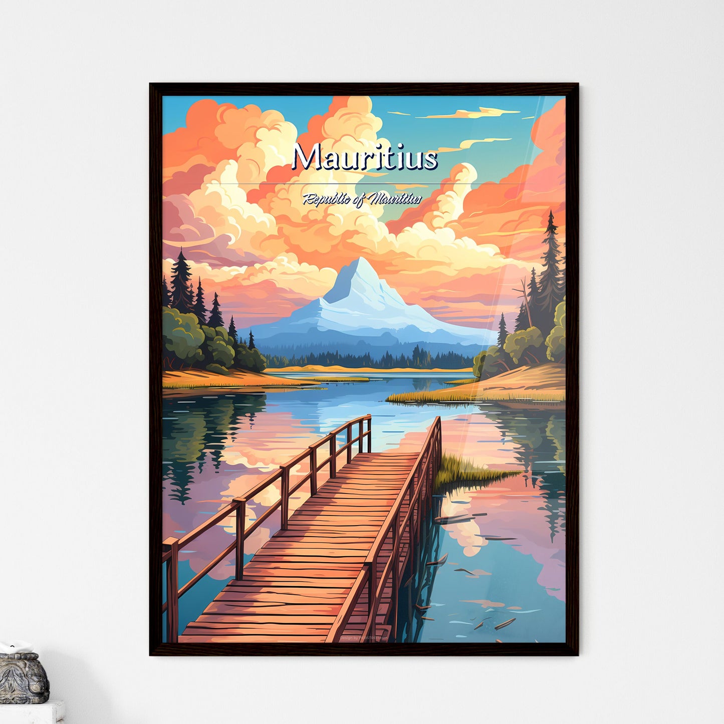 Mauritius - Framed Art Print