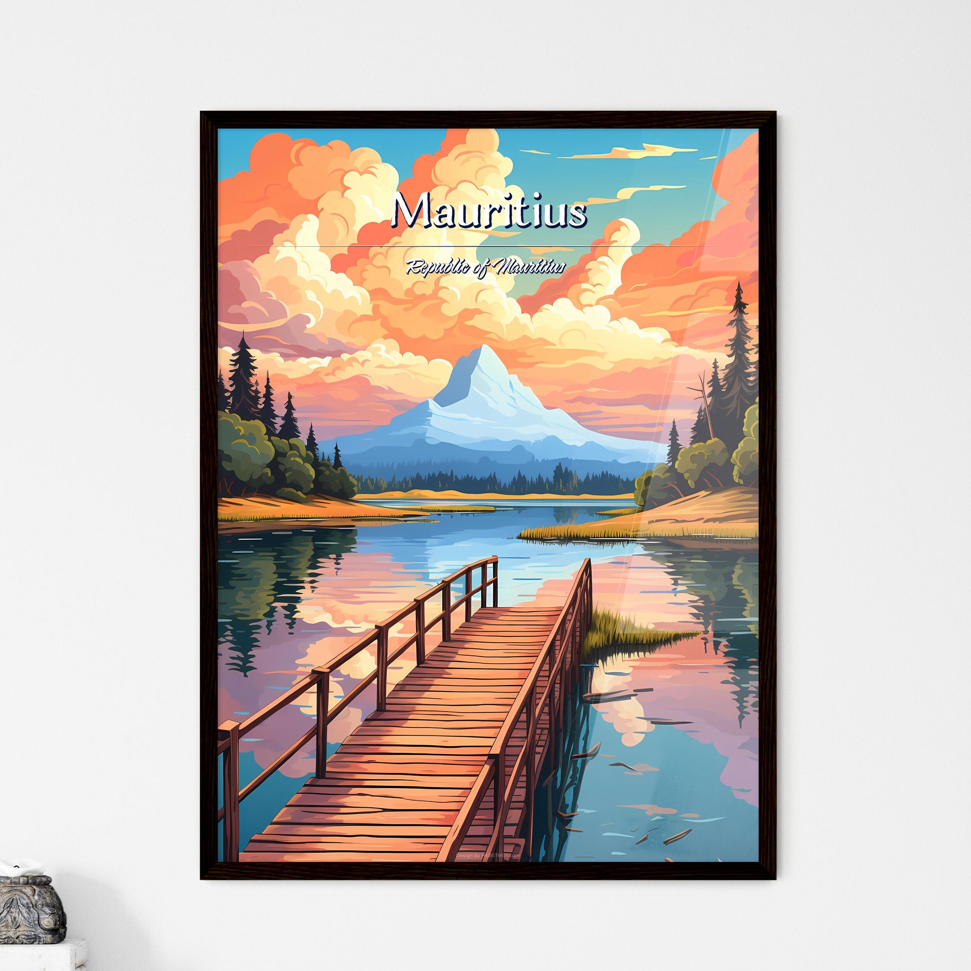 Mauritius - Framed Art Print