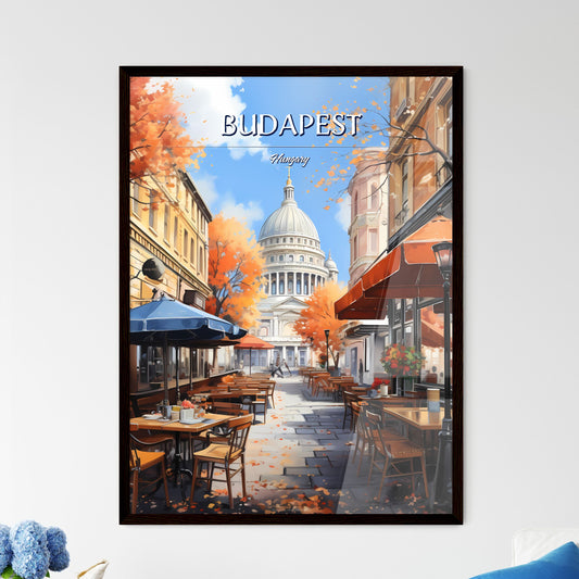 Budapest, Hungary - Art print of a rabbit with its mouth open Framed Art