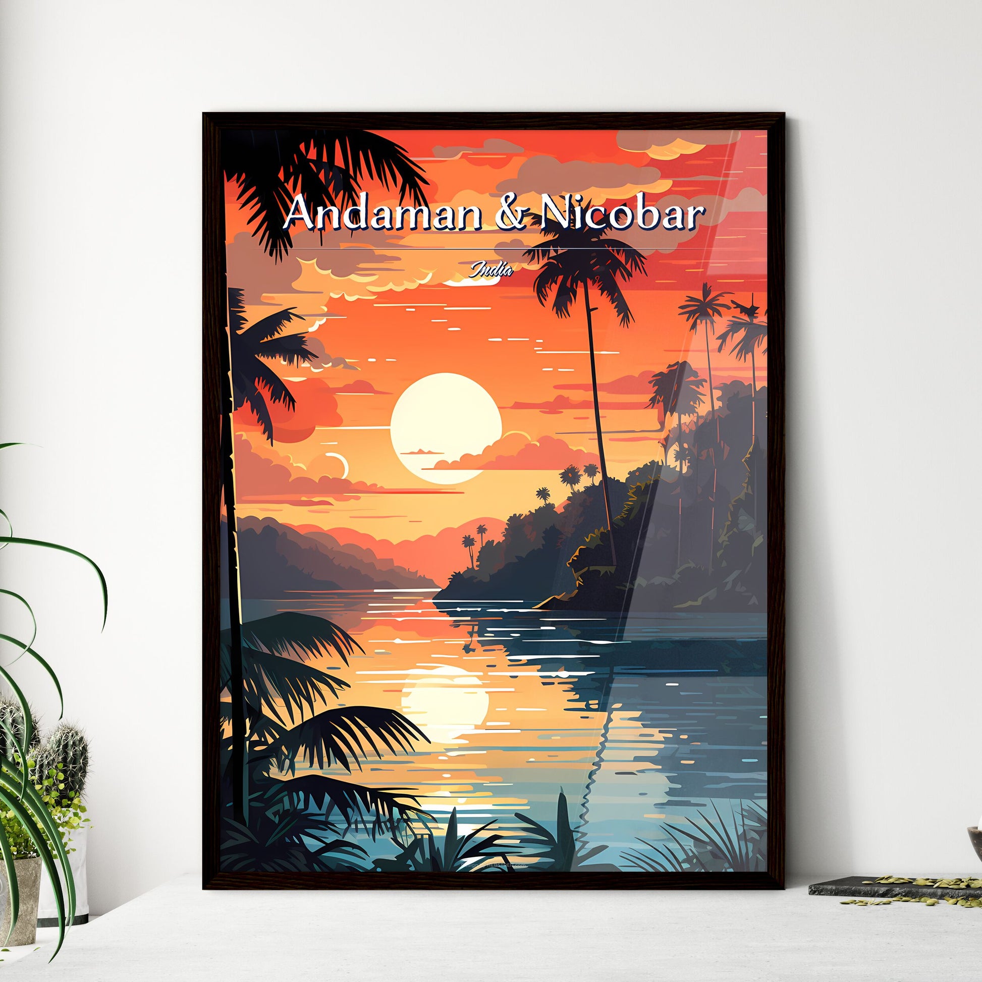 The Andaman & Nicobar Islands - Framed Art Print