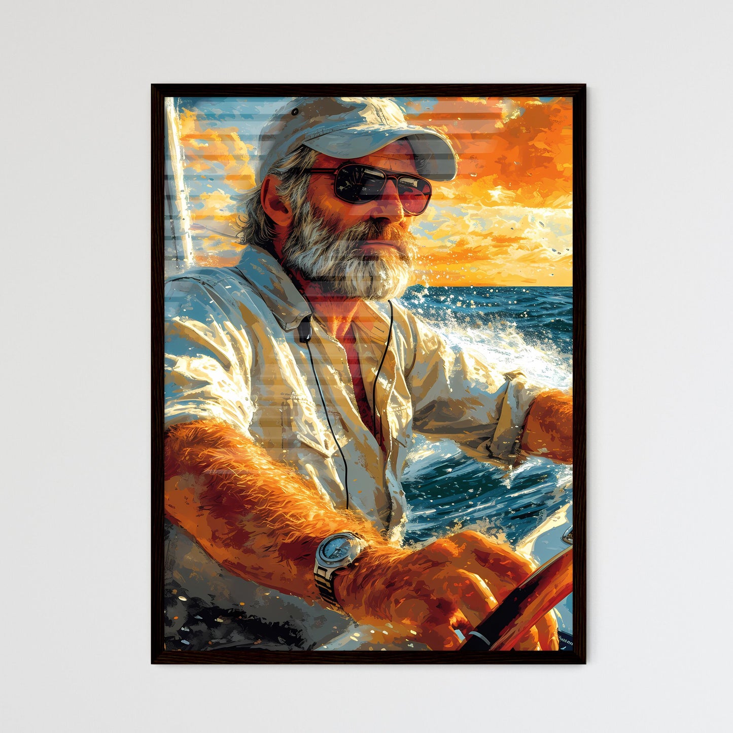 A TRENDY young GAMER  Framed Print