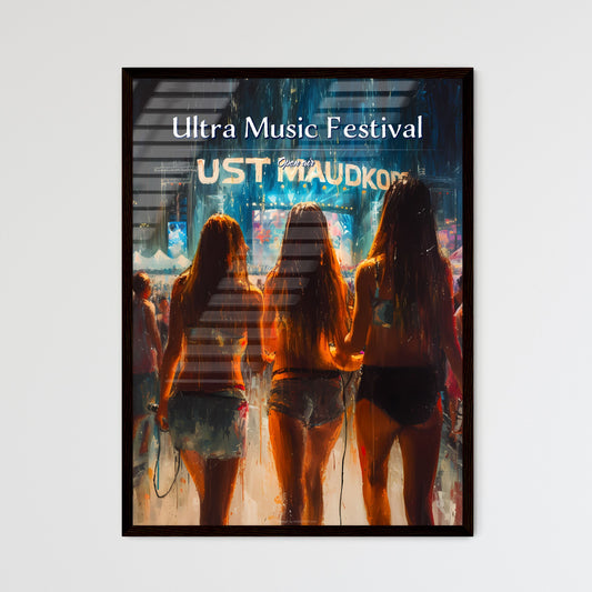 Ultra Music Festival - Art print of a group of women walking in front of a stage Default Title