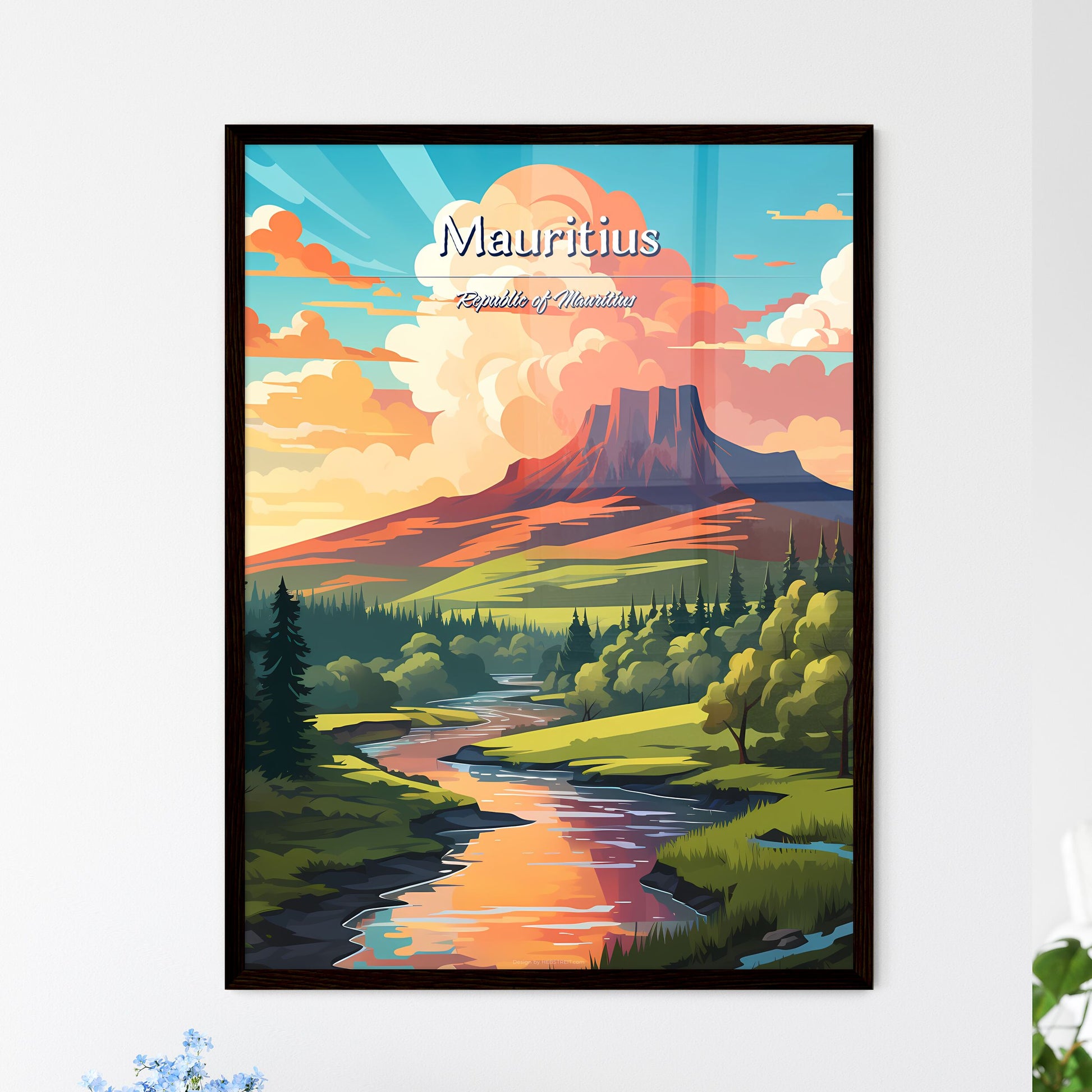 Mauritius - Framed Art Print