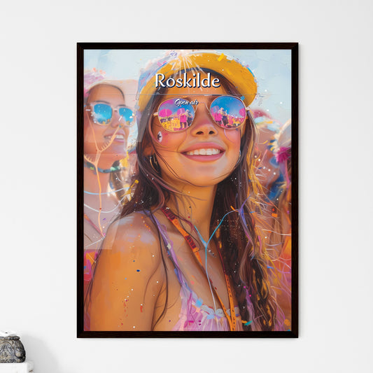 Roskilde - Art print of a group of women wearing sunglasses and hats Default Title