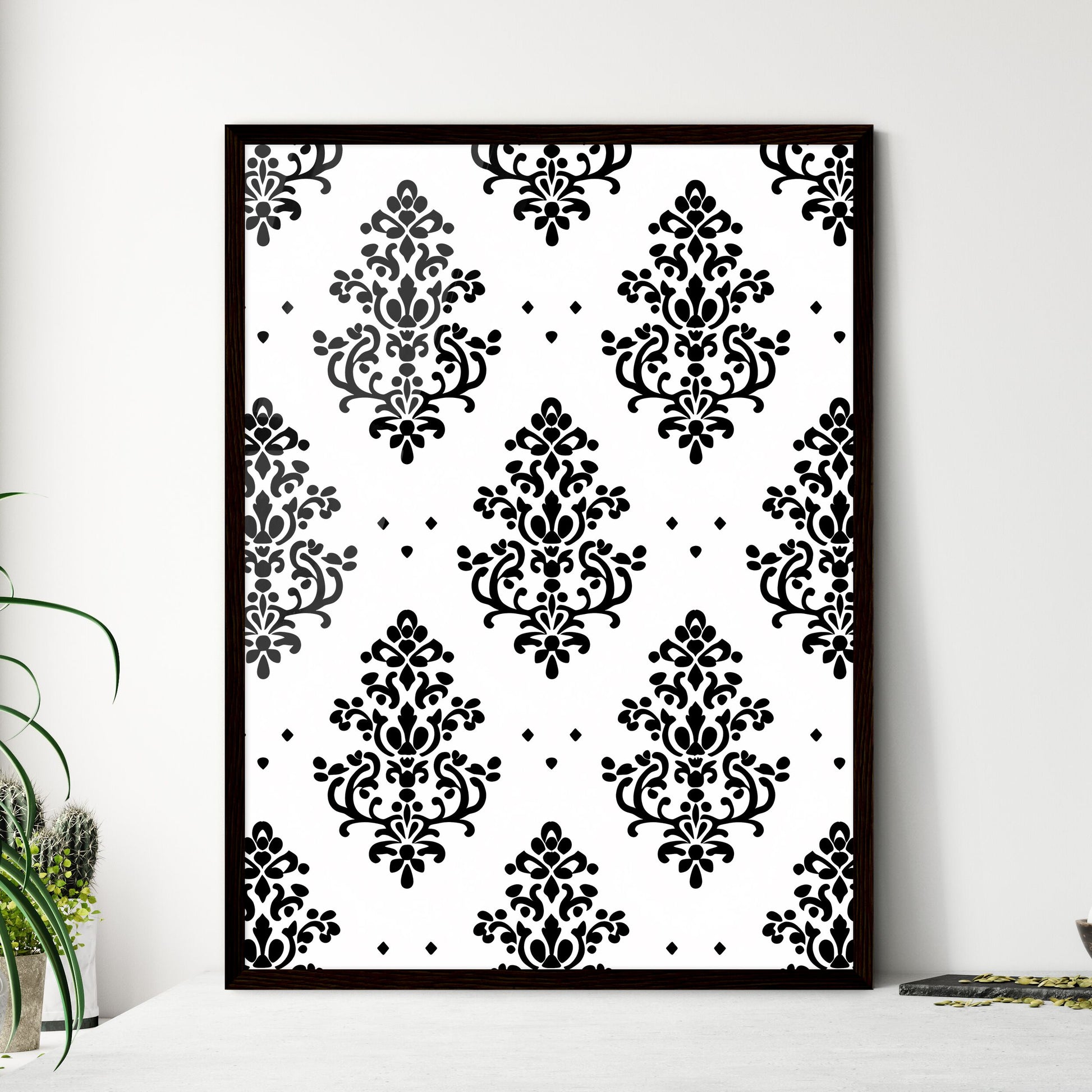 Seamless pattern - Art print of a black and white pattern Default Title