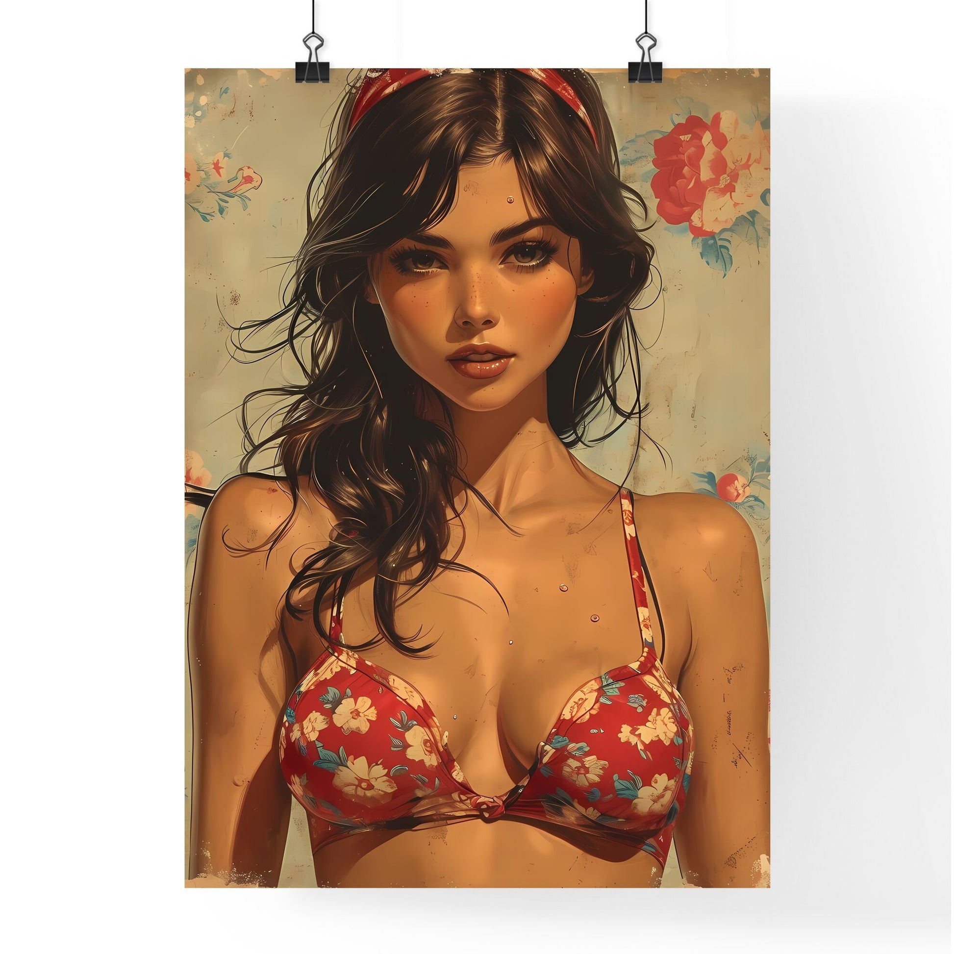 Poster design - Art print of a woman in a garment Default Title