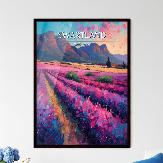Swartland, South Africa - Art print of a painting of a field of flowers Default Title