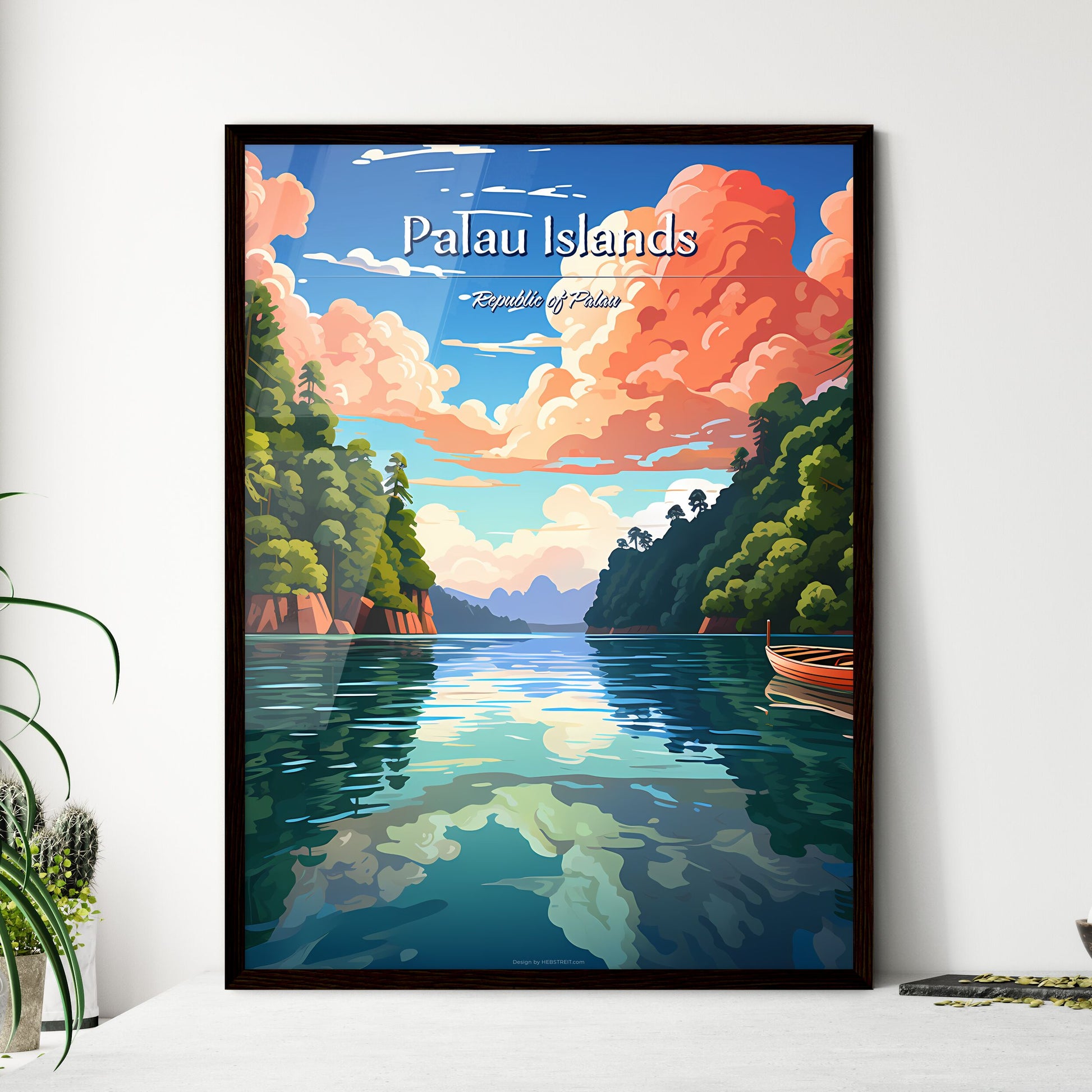 Palau Islands - Framed Art Print