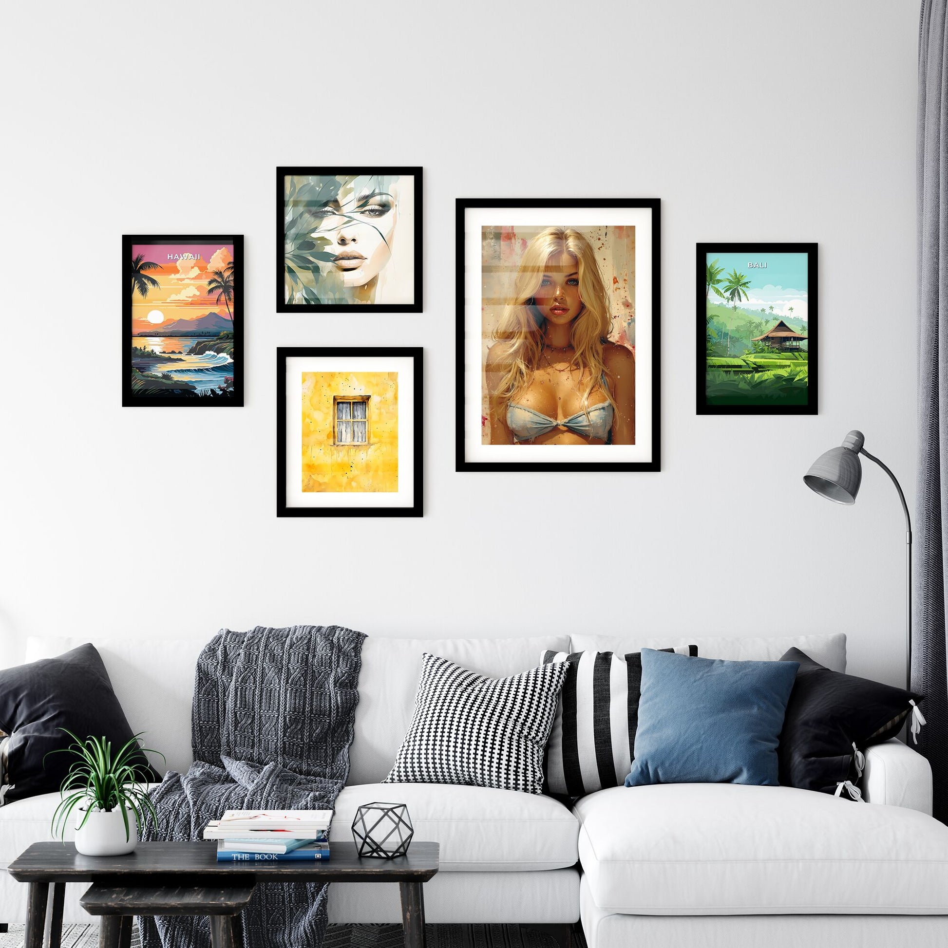 Poster design - Art print of a woman posing for a picture Default Title