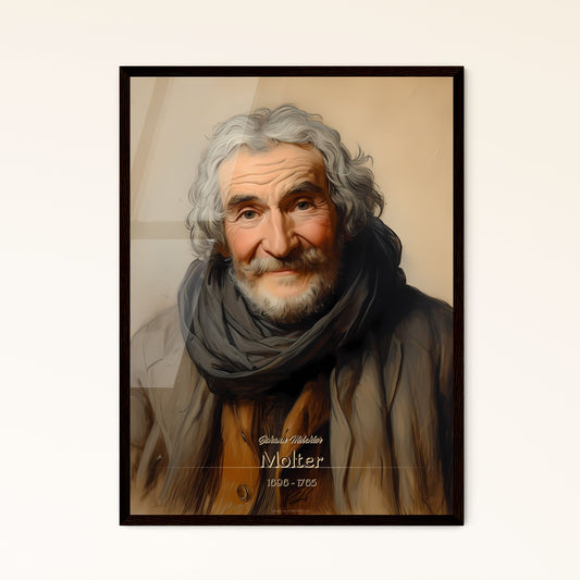 Johann Melchior, Molter, 1696 - 1765, A Poster of a man with a beard and a scarf Default Title