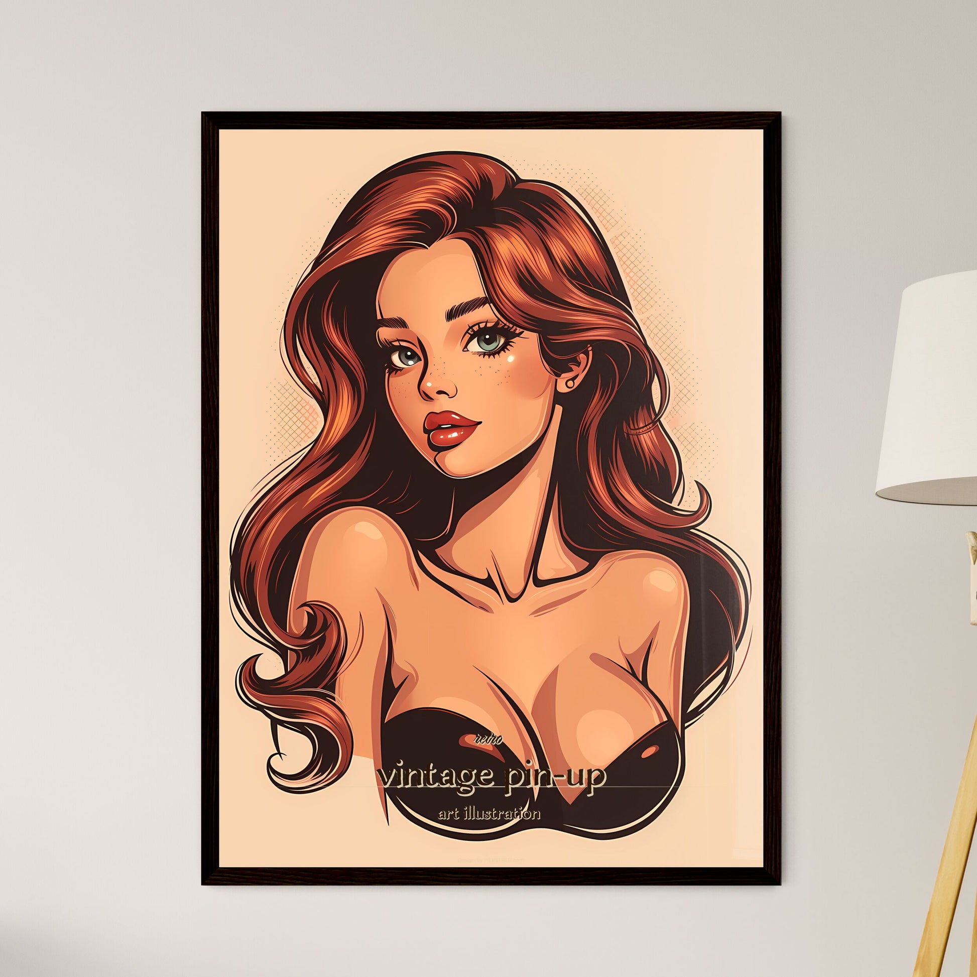 retro - Framed Art Print