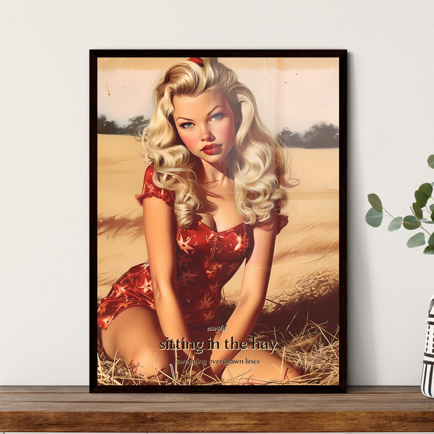 cowgirl - Framed Art Print