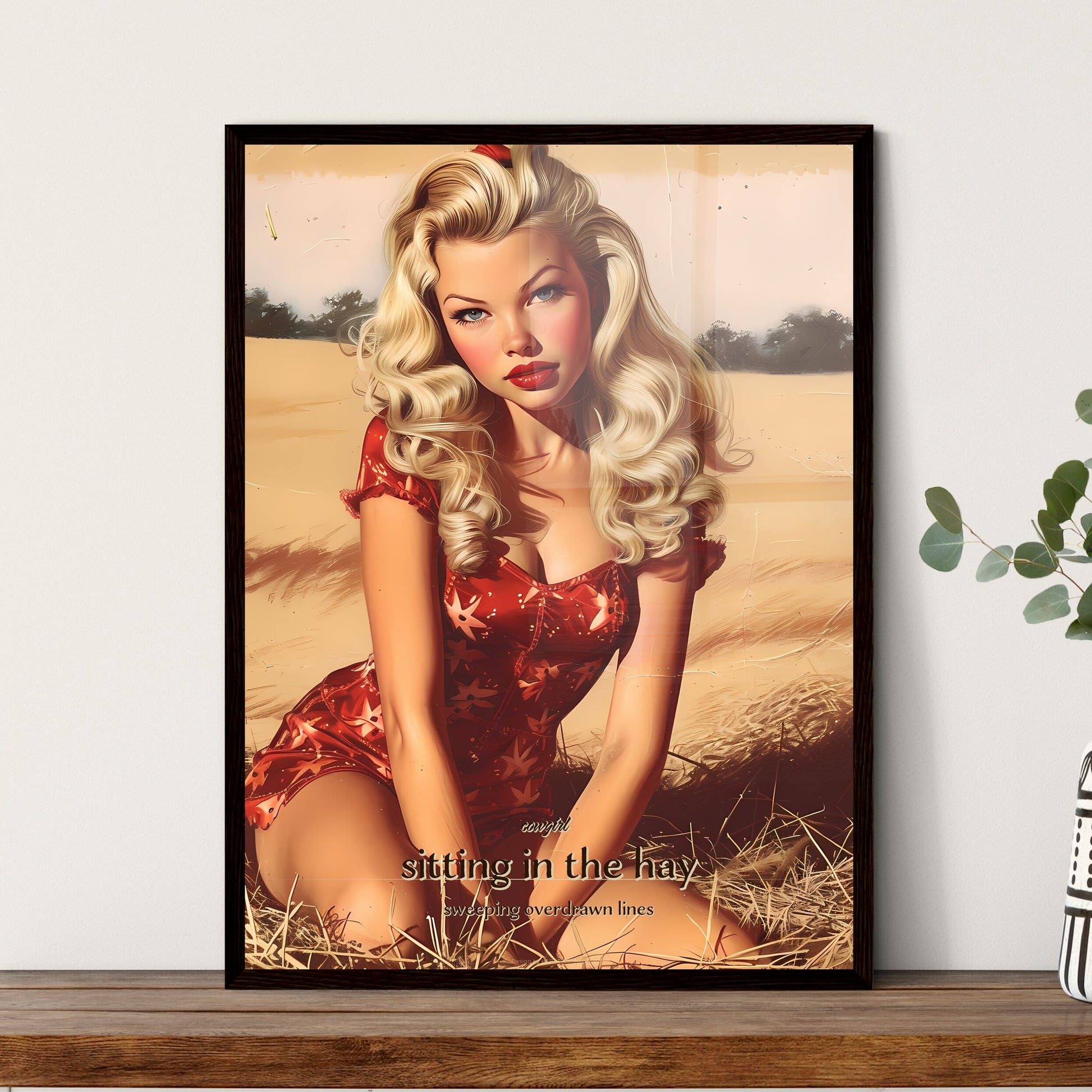 cowgirl - Framed Art Print