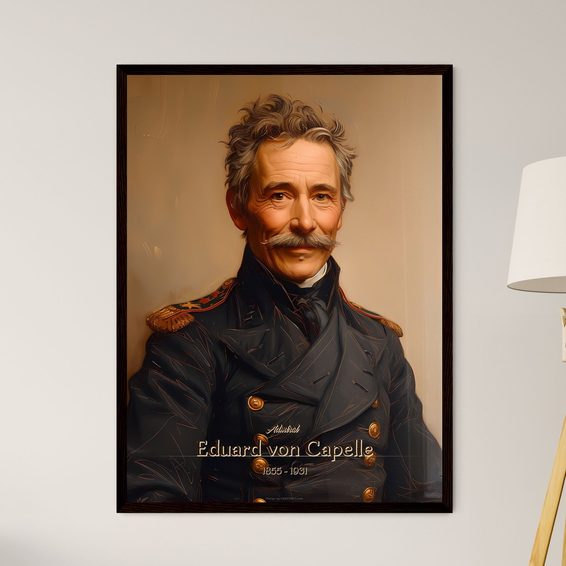 Admiral, Eduard von Capelle, 1855 - 1931, A Poster of a man in a military uniform Default Title