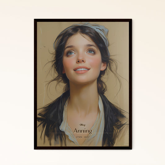 Mary, Anning, 1799 - 1847, A Poster of a woman looking up to the side Default Title