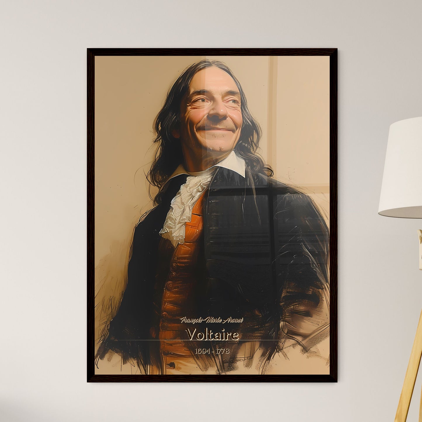 François-Marie Arouet - Framed Art Print