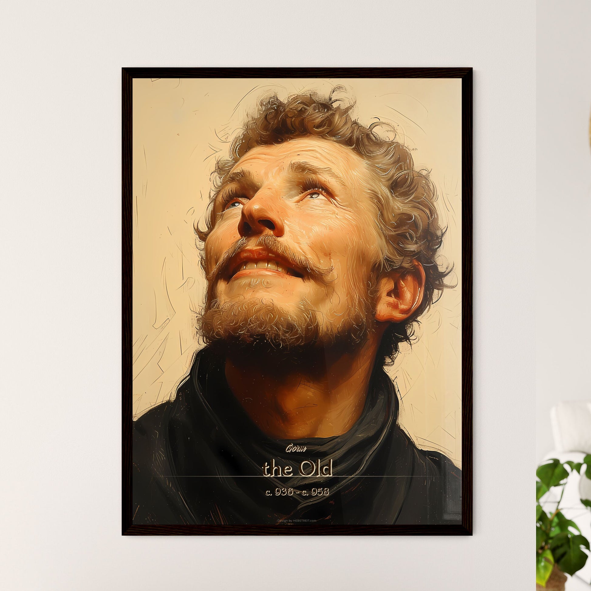 Gorm, the Old, c. 936 - c. 958, A Poster of a man looking up with his eyes wide open Default Title