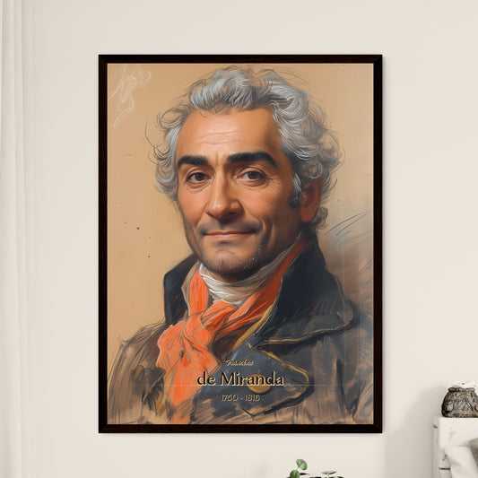 Francisco, de Miranda, 1750 - 1816, A Poster of a man with white hair and a red scarf Default Title