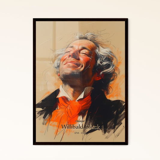 Christoph, Willibald Gluck, 1714 - 1787, A Poster of a man with his eyes closed Default Title