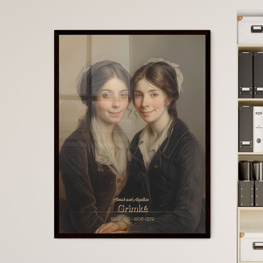 Sarah and Angelina , Grimké, 1792-1873 - 1805-1879, A Poster of a couple of women posing for a picture Default Title