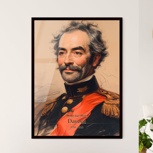 Marshal Louis-Nicolas, Davout, 1770 - 1823, A Poster of a man in a military uniform Default Title