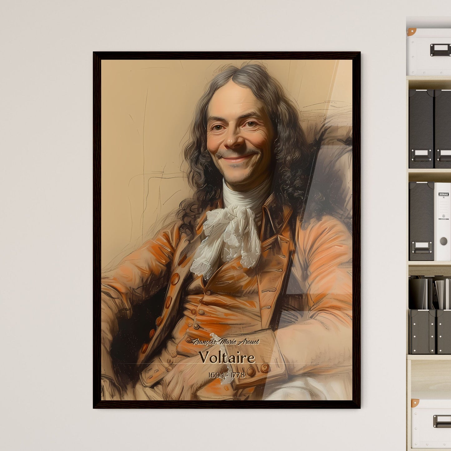 François-Marie Arouet - Framed Art Print