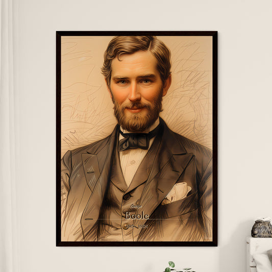 George, Boole, 1815 - 1864, A Poster of a man in a suit Default Title