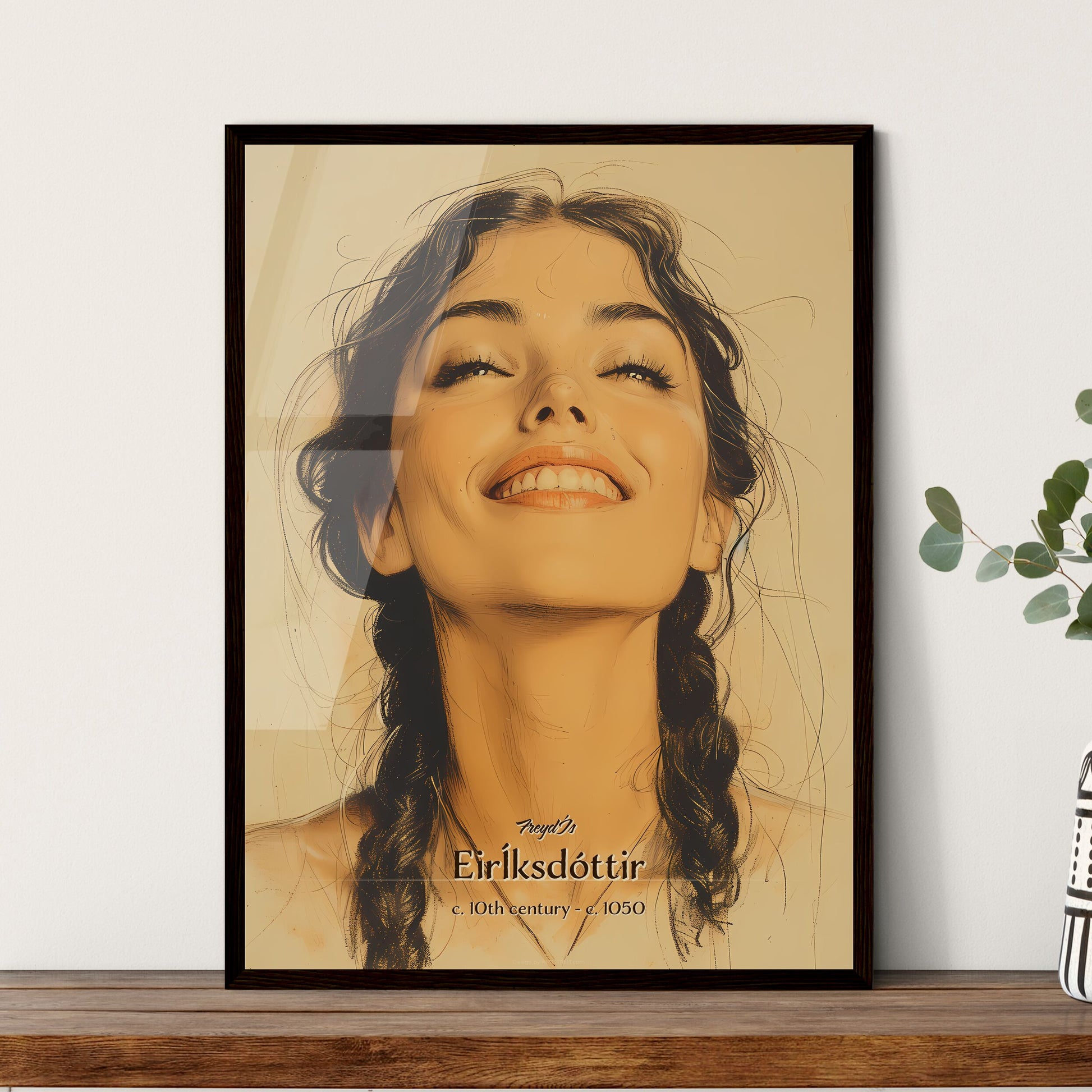 FreydÍs - Framed Art Print