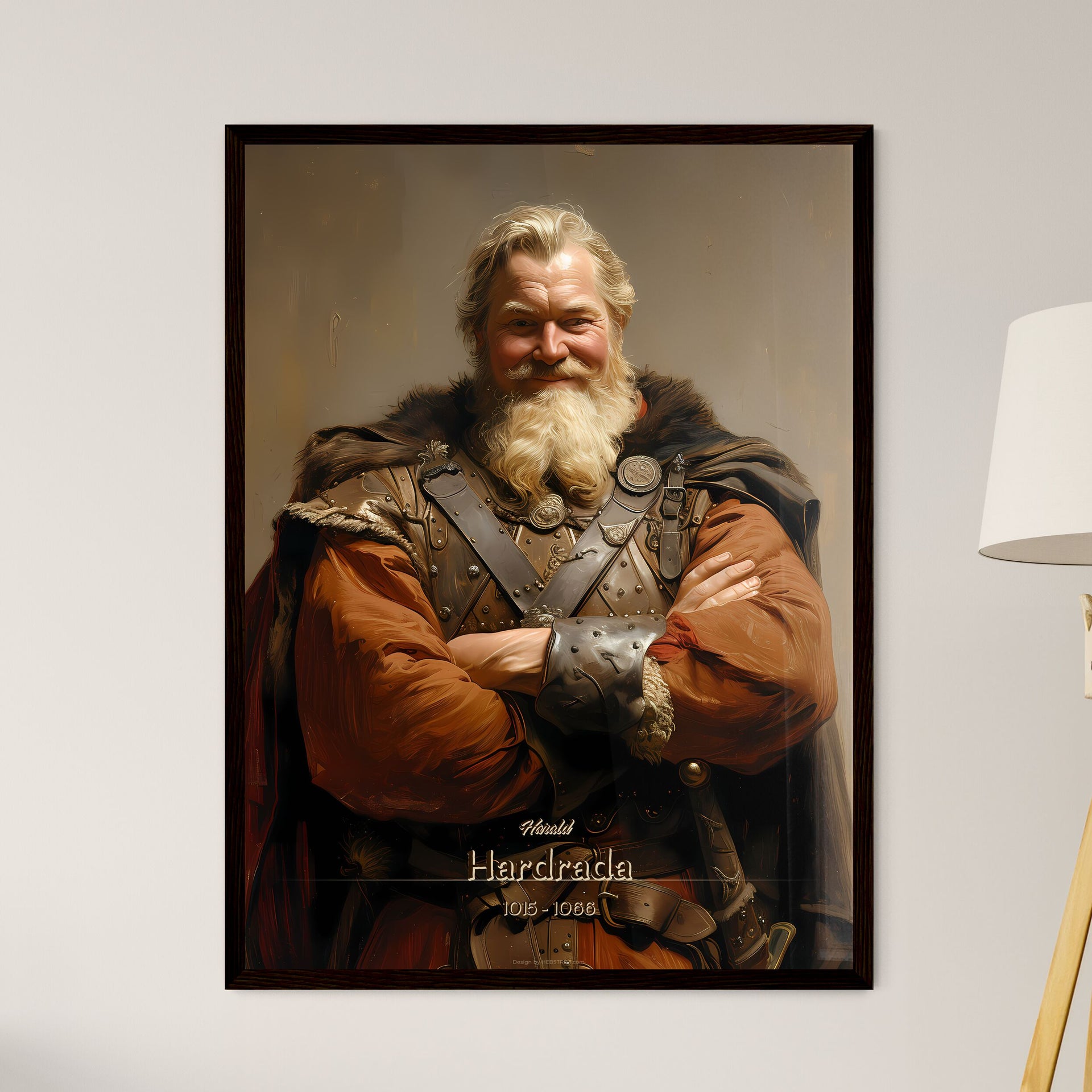 al gear harald Harald, Hardrada, 1015 - 1066, A Poster of a man with a beard and a long  white beard in a garment