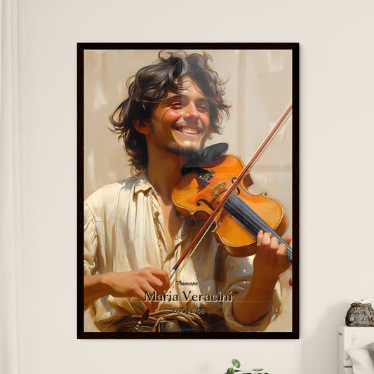 Francesco, Maria Veracini, 1690 - 1768, A Poster of a man playing a violin Default Title
