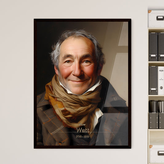 James, Watt, 1736 - 1819, A Poster of a man with a scarf smiling Default Title