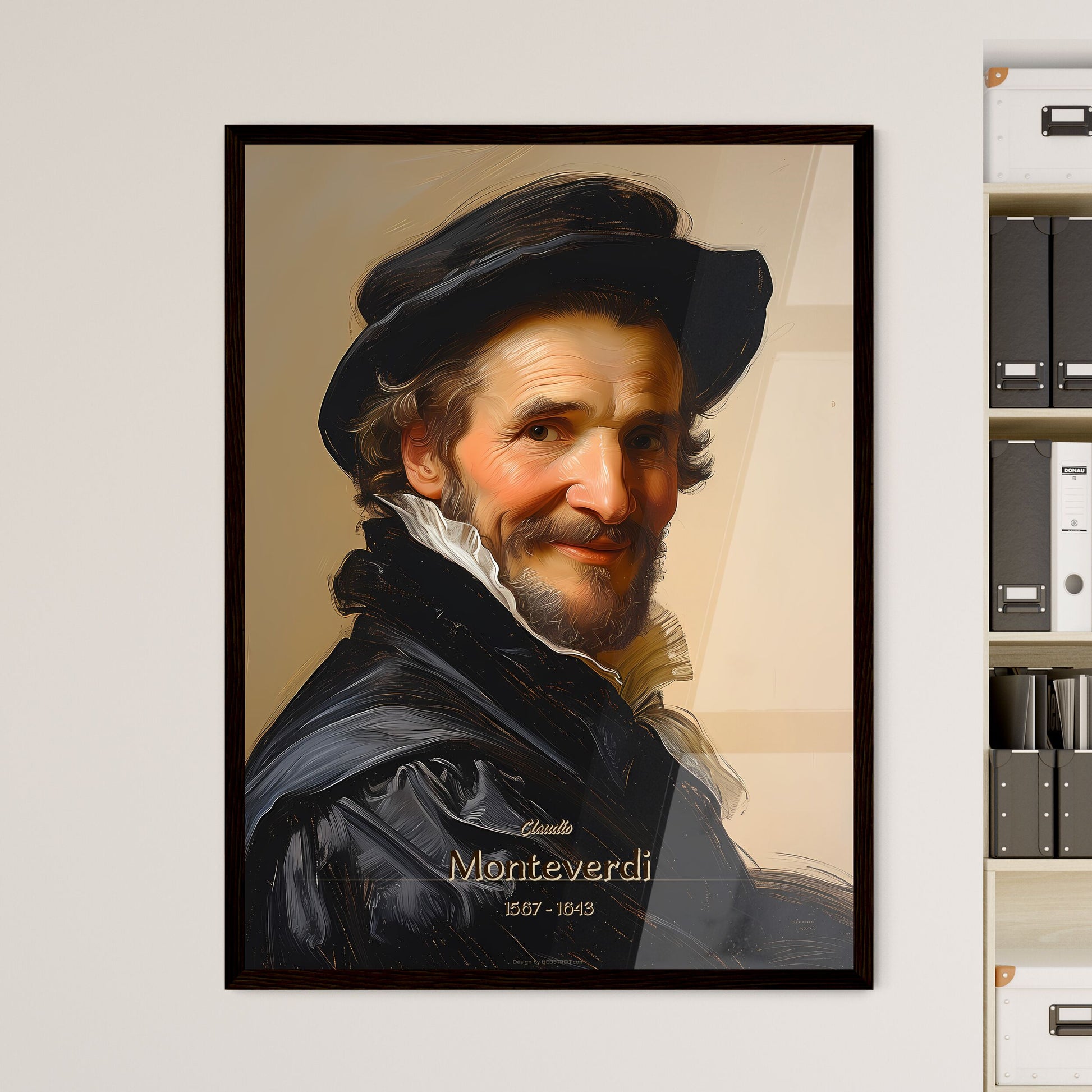 Claudio, Monteverdi, 1567 - 1643, A Poster of a man wearing a hat Default Title