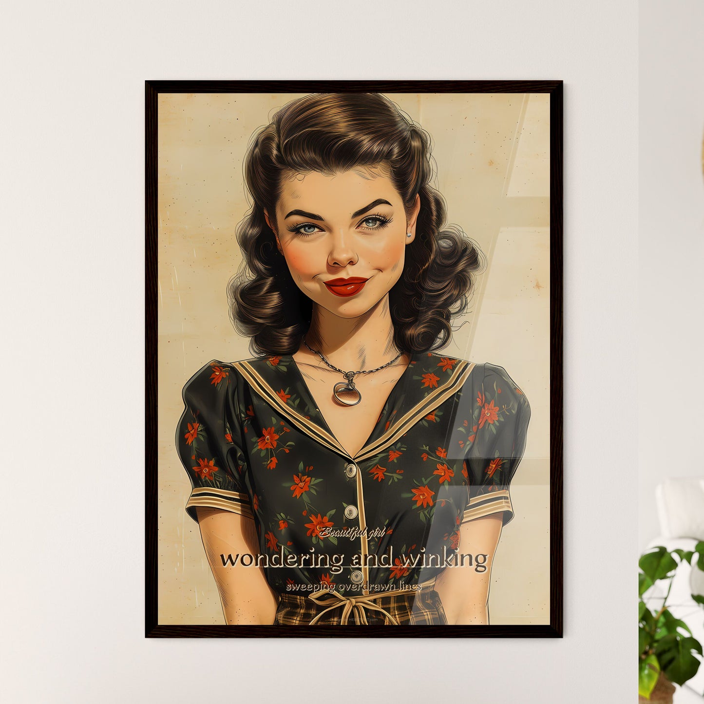 Beautiful girl - Framed Art Print