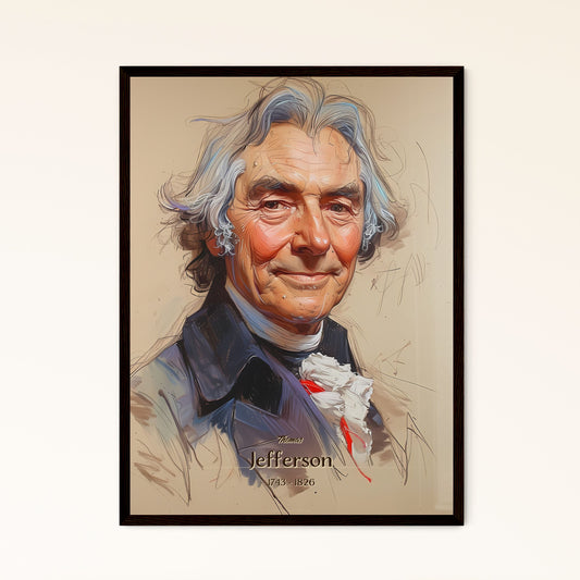 Thomas, Jefferson, 1743 - 1826, A Poster of a painting of a man Default Title