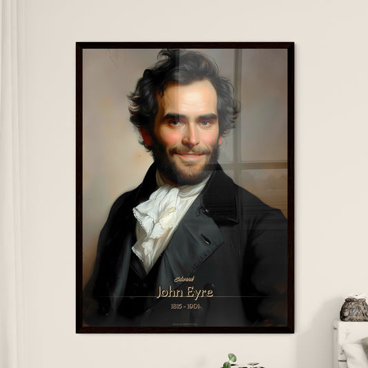Edward, John Eyre, 1815 - 1901, A Poster of a man in a black coat Default Title