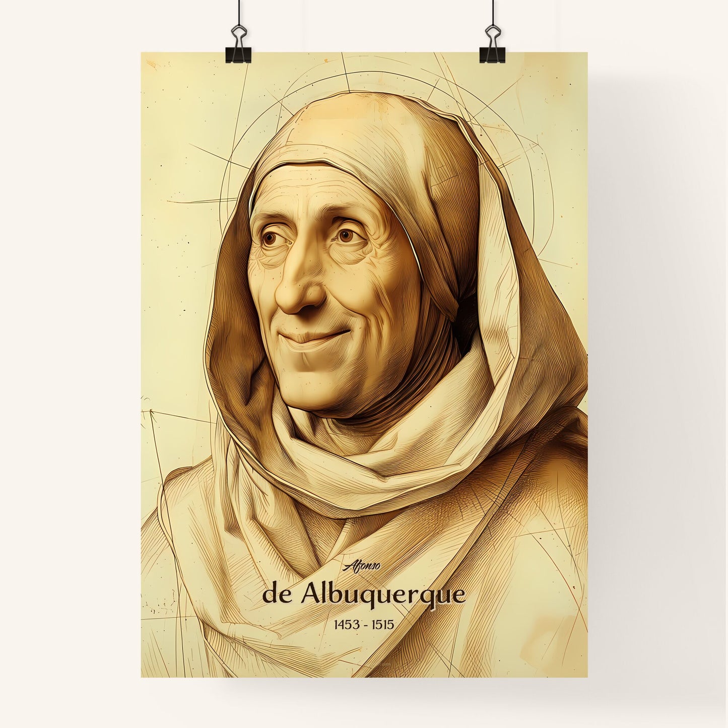 Afonso, de Albuquerque, 1453 - 1515, A Poster of a woman wearing a head scarf Default Title