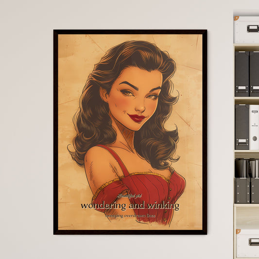 Beautiful girl - Framed Art Print